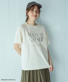ANY 【MAISON KAYSERコラボ】箔プリントロゴ半袖Tシャツ