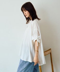YECCA VECCA 2wayドロストスリーブバンドカラーシャツ
