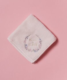 Maison de FLEUR フラワーフレーム刺繍タオルハンカチ