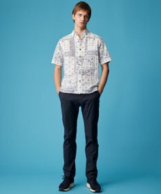 JOSEPH ABBOUD 【キングサイズ・ウエストも伸びる!/ストレッチ/軽量/Eco撥水】マイクロピケストレッチ パンツ