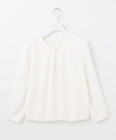 J.PRESS LADIES S ポリエステルツイル タックネック カットソー