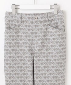 23区GOLF 【WOMEN】エンブレム柄ジャガードスキニーパンツ