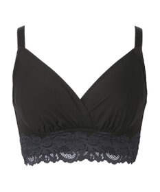 BRADELIS New York 【BRADELIS NewYork peace】綿混ハイブリッド・デイリーハートカップブラ24 バストを脇からしっかり包みホールドするノンワイヤー補正ブラ