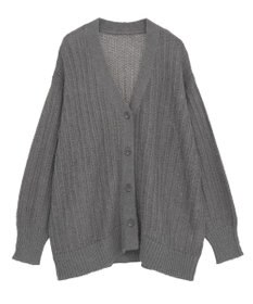 Green Parks シアーニットＶネックカーディガン