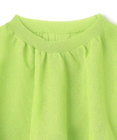 BEIGE， 【洗える・Oggi 7月号掲載】LUPINUS / リネン混半袖プルオーバーギャザーニット