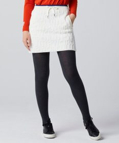 PW CIRCULUS 【WOMEN】【防風/蓄熱】総ロゴ ニット スカート