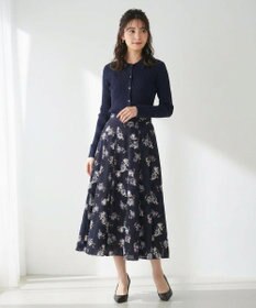 ANY SIS CICA加工 襟デザイン ニット