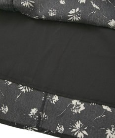 YECCA VECCA フラワー柄プリーツMIXワンピース