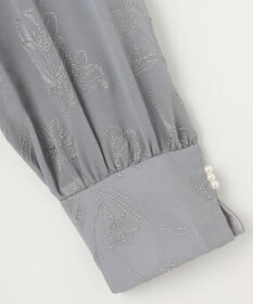 ANY SIS S 【洗える】ラインエンブロイダリー ドレス