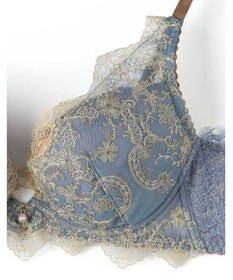 AMPHI ブラジャー 谷間メイク 脇高設計 細身え効果 Gカップまで対応 大きいサイズ 【Glama-Rich グラマリッチ 脇スッキリタイプ】ブラ BYJ603 アンフィ／ワコール