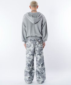 WEGO 【ユニセックス着用ITEM】ブリーチハトメZIPパーカー