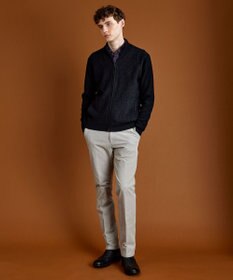 JOSEPH ABBOUD 【ウエストも伸びる！/2WAYストレッチ/暖かい/オーガニック】オーガニックコットン ウオーム パンツ