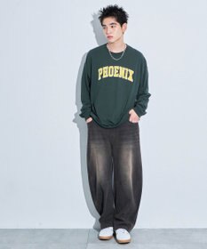 WEGO アクセ付きグラフィックT（LS）