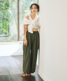 #Newans 【UVカット・撥水】ワイドパンツ ラッシュガード