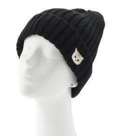 MOONBAT 【FUDGE11月号掲載】PAUL & JOE ACCESSOIRES ヌネット刺繍ワッペン付リブニット帽