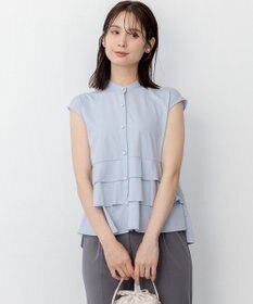 組曲 L 【WEB限定】プレーティング天竺ティアード カットソー