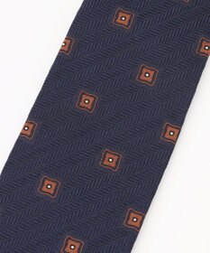 JOSEPH ABBOUD 【イタリア素材・日本縫製】ヘリンボーンスクエアジャカード ネクタイ