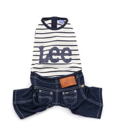 PET PARADISE 犬の服 犬 Lee パンツ つなぎ 【小型犬】 リブ ボーダー