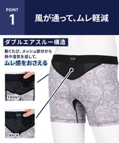 WACOAL MEN ボクサーパンツ 吸汗速乾(身生地部) ムレ軽減設計(フロント・バック) 前開き 下着 メンズ GT3061 /ブロス バイ ワコールメン