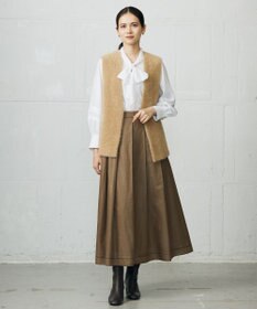 自由区 【カタログ掲載】ソフトスパンビエラボウタイ ブラウス