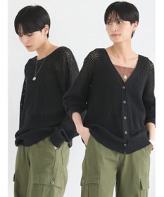 AMERICAN HOLIC ２ＷＡＹメッシュ編みニットカーディガン