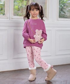 ANY KIDS 7days 裏シャギー 総柄ガーリーパンツ