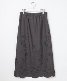 自由区 S 【SHIHOさん着用】エンブロイダリー スカート