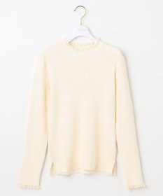 ANY SIS CICA加工 フリルネック プルオーバー