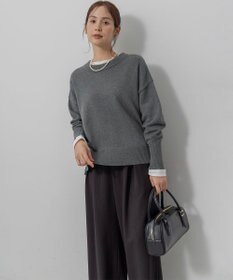組曲 コットンカシミヤMIX クルーネックニット
