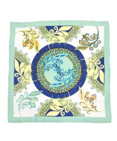Marca ＜秋の新柄＞【Marcaオリジナル】サークルペイズリー  大判 シルクツイル スカーフ