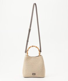 J.PRESS LADIES 【2way】 バンブー カゴ バッグ