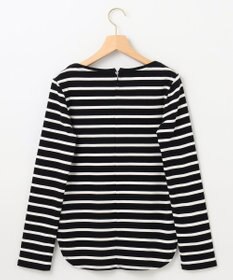 組曲 【ストレッチ・長袖】コットンフライス バスクTシャツ