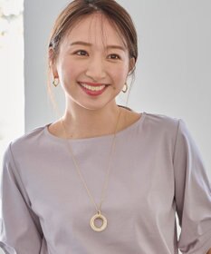 ANY ダブルリングネックレス