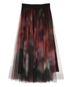 CRAFT STANDARD BOUTIQUE アート柄プリントチュールスカート
