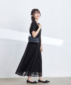 Tiaclasse 【UVカット・吸水速乾】 “きれい見え” パネルラインカットソートップス