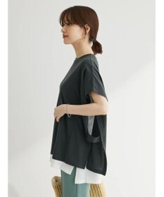 Green Parks ポンチョ風レイヤードチュニック