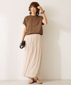 AMERICAN HOLIC 【選べる丈】接触冷感シフォンスカーチョ【WEB限定カラー有り】