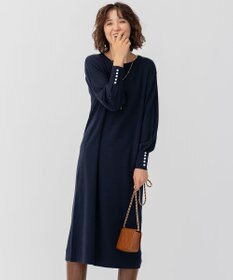 CLASSY.1月号掲載】ウールブレンド パール ニットワンピース / 23区 