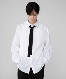 WEGO 【ユニセックス着用ITEM/MLサイズ展開】TRボウタイシャツ（LS）