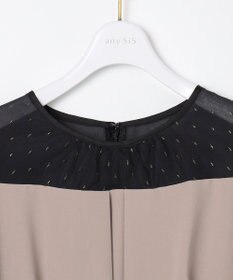 ANY SIS 【Lily Calin】シャイニードットコンビ ドレス