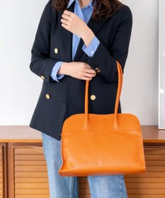 blancle シュリンクレザー ワイドボストン