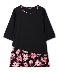 Chacott プリントコンビワンピースTシャツ