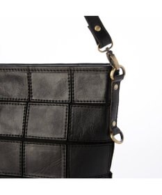 UNBILLION ピークスピーク PEAKS PEAK / 牛革パッチワーク口折れ2wayショルダー