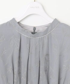 ANY SIS S 【洗える】ラインエンブロイダリー ドレス