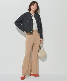 BEIGE， AULNEY / ニットフレアパンツ