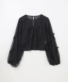 GRACE CONTINENTAL リボンチュールトップ