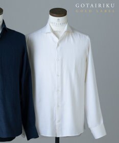 GOTAIRIKU GOLD LABEL/WEB&一部店舗限定【Thomas Mason】コットンカシミヤ フラノシャツ