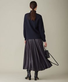 ICB L 【洗える】ウールブレンドスムース ハイネックプルオーバー