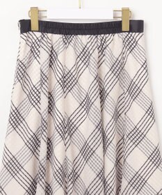 ANY SIS S 【洗える】ツートーンシアーチェック スカート