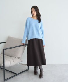 YECCA VECCA ラメシャギードルマンニット